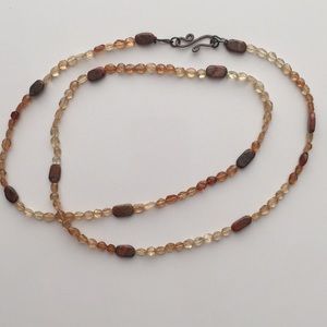 Genuine stone necklace